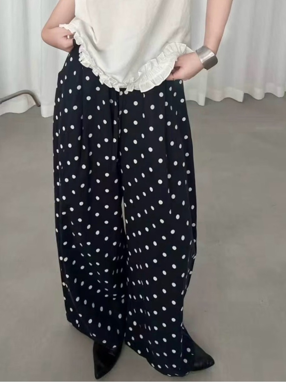 Brand new Black Polka Wide-Leg Pants in 4 colours